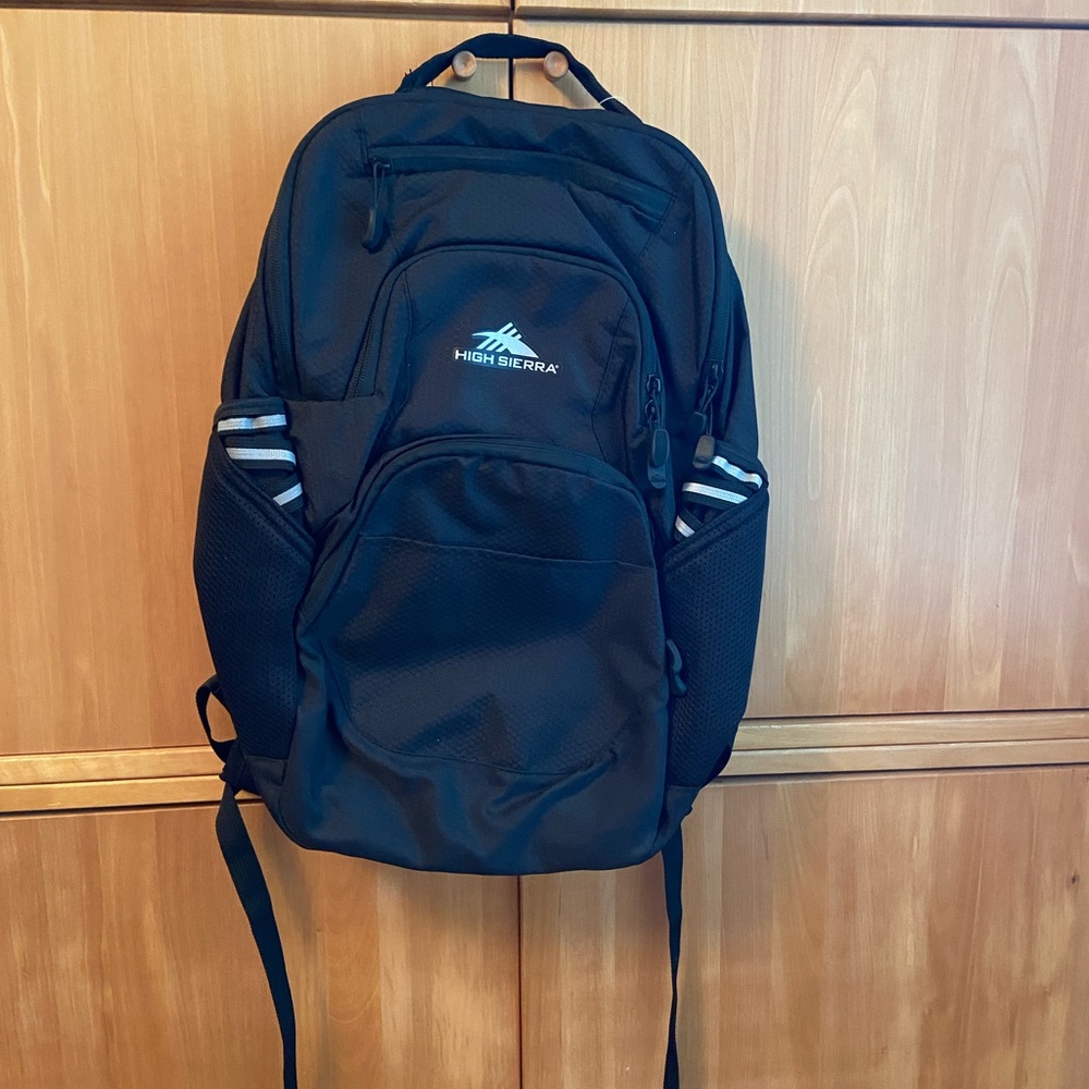 High sierra black backpack NWT